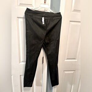 Faux leather pants